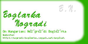 boglarka nogradi business card